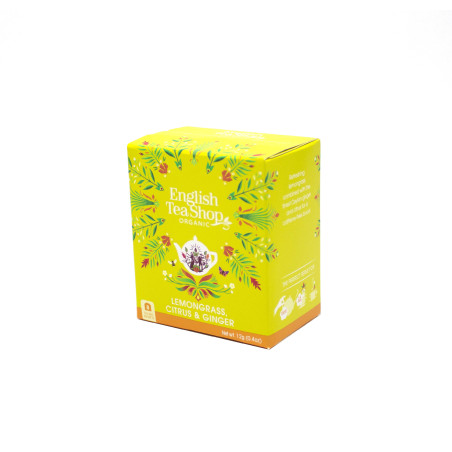 Čaj Citrónová tráva, zázvor a citrusy, 8 sáčků ETS