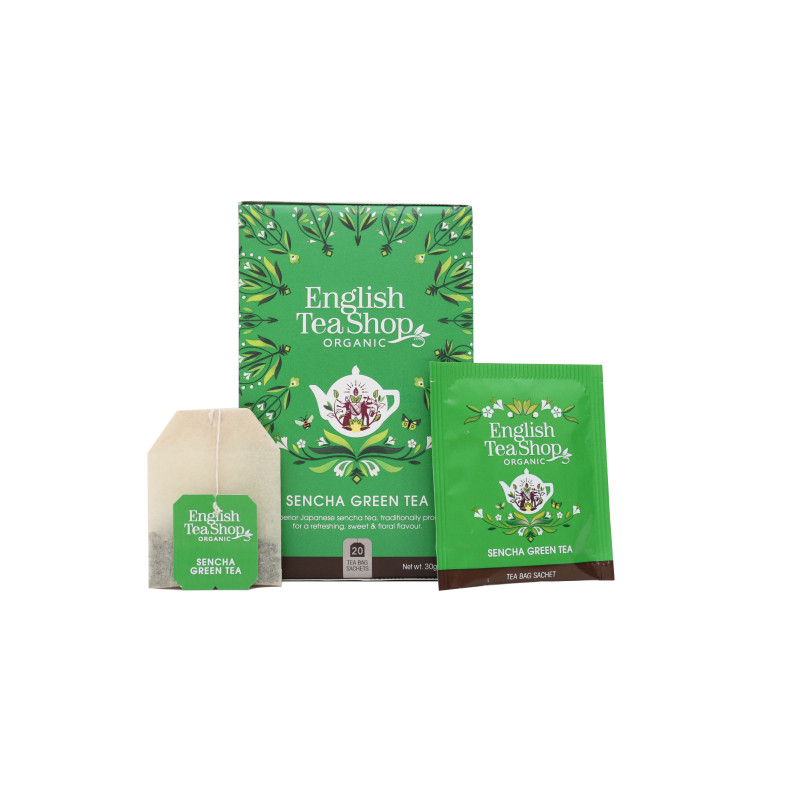 English Tea Shop Zelený čaj Sencha, 20 sáčků ETS