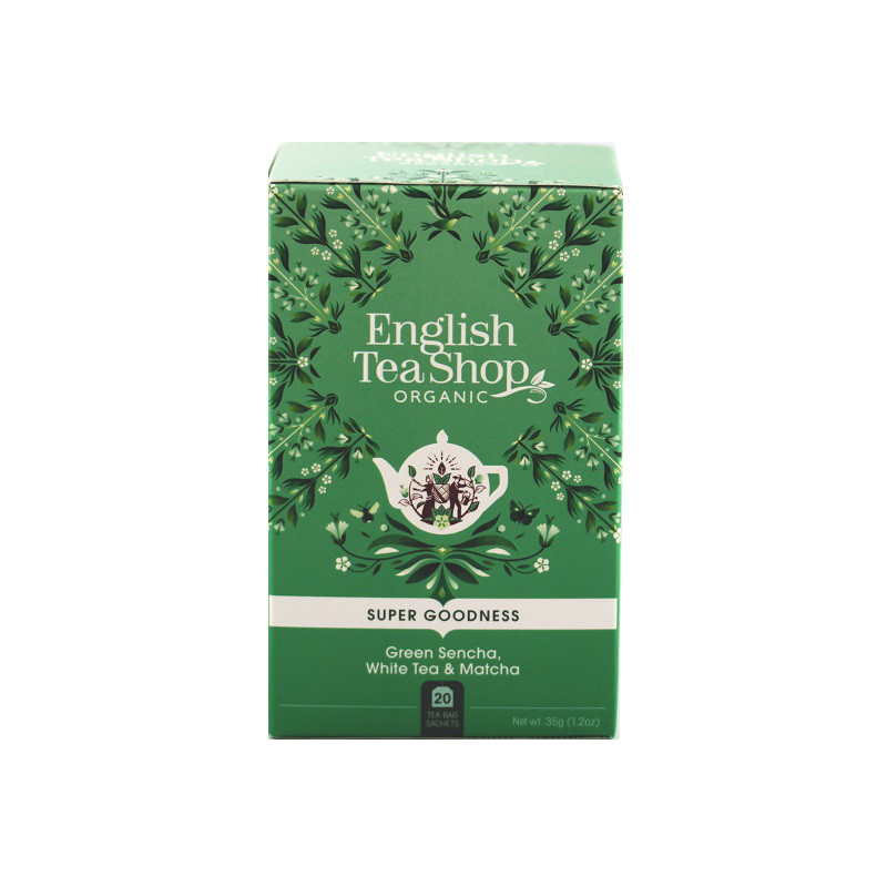 English Tea Shop English Tea Shop Zelená sencha, bílý čaj a matcha 20 sáčků