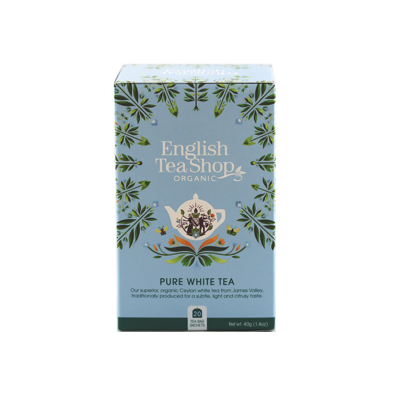 English Tea Shop English Tea Shop Čistý bílý čaj 20 sáčků, Bio